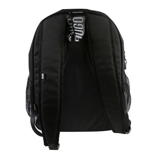 Boys Black Branded Backpack 45646 by BOSS from Hurleys