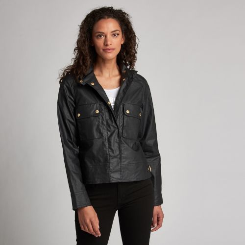 Womens Black Trackrace Casual Jacket 56308 by Barbour International from Hurleys