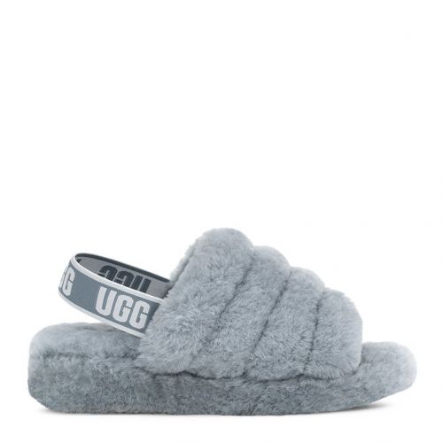 Womens Ash Fog Fluff Yeah Slide Slippers 94298 by UGG from Hurleys