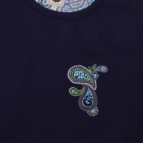 Mens Navy Embroidered S/s T Shirt 57551 by Pretty Green from Hurleys
