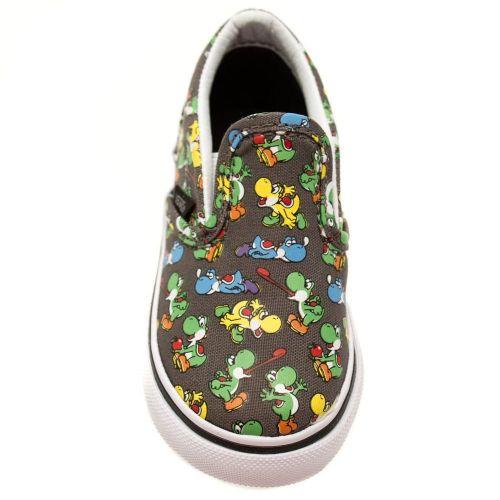 Toddler Yoshi & Pewter Classic Slip Nintendo Trainers (4-9) 52133 by Vans from Hurleys