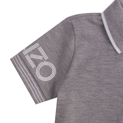Junior Marl Grey Logo S/s Polo Shirt 50882 by Kenzo from Hurleys
