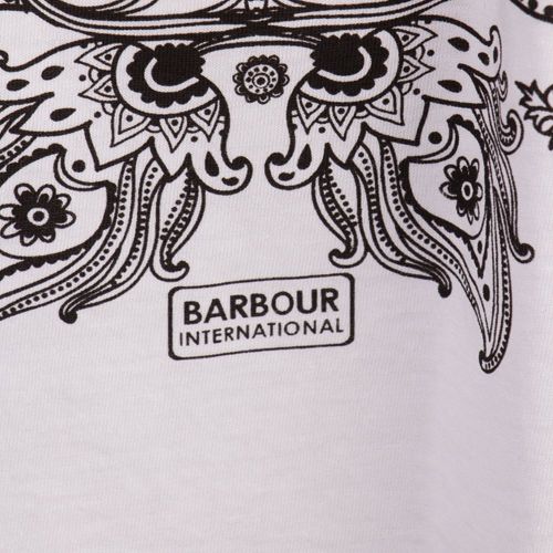Womens White Rearset S/s Tee Shirt 71770 by Barbour International from Hurleys