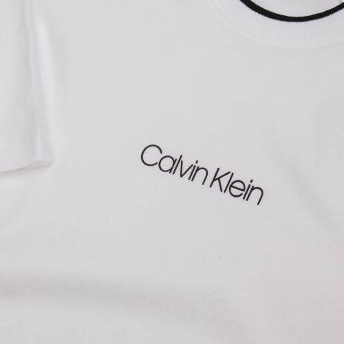 Mens White Carbon Brush Logo S/s T Shirt 52174 by Calvin Klein from Hurleys