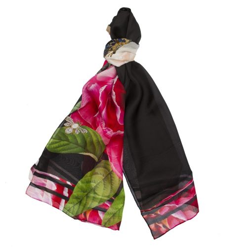 Womens Black Kamil Magnificent Long Scarf 40336 by Ted Baker from Hurleys
