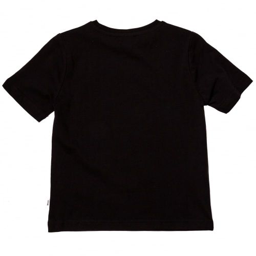 Boys Black Graphic Logo S/s Tee Shirt 65399 by BOSS from Hurleys