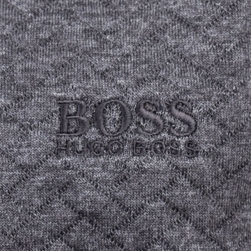 Mens Medium Grey Loungewear Quilted Hooded Sweat Top 68343 by BOSS from Hurleys