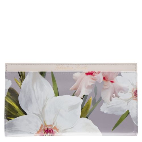 Womens Mid Grey Cassidy Chatsworth Bloom Travel Wallet 23098 by Ted Baker from Hurleys