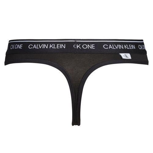 Womens Black CK One Thong 81873 by Calvin Klein from Hurleys