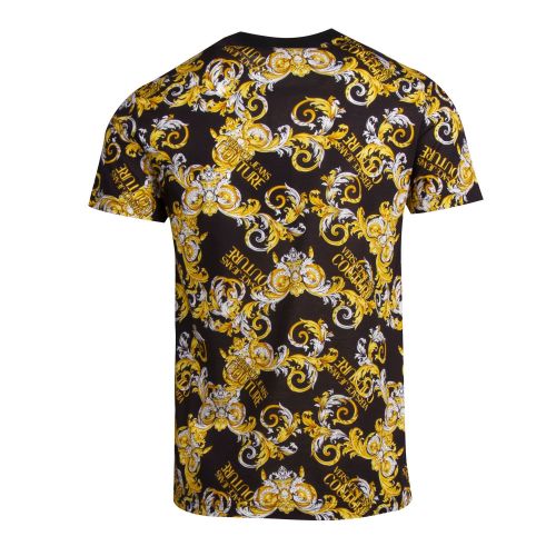 Mens Black Baroque Print Slim Fit S/s T Shirt 75702 by Versace Jeans Couture from Hurleys