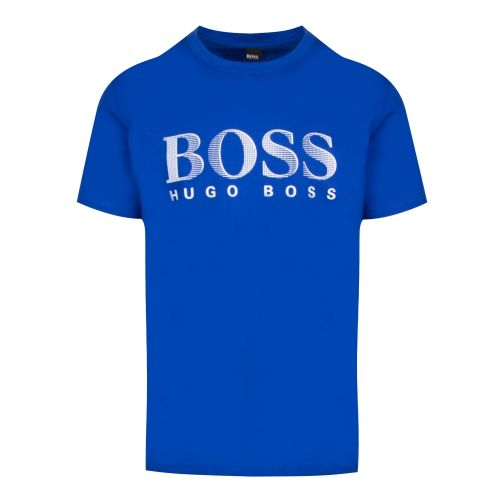Mens Blue Big Logo Beach Regular Fit S/s T Shirt 42781 by BOSS from Hurleys