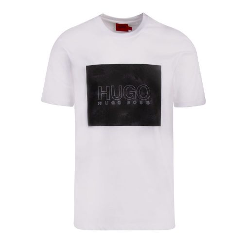Mens White Dolive_U214 S/s T Shirt 91437 by HUGO from Hurleys