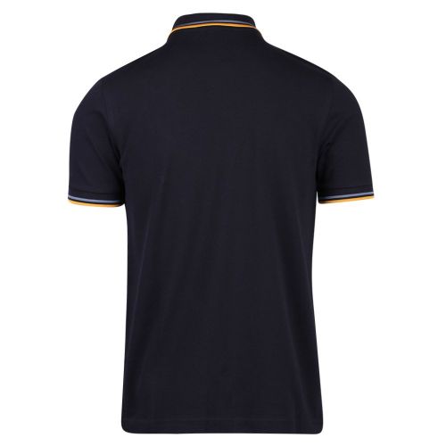Mens Navy/Blue/Gold Twin Tipped S/s Polo Shirt 107955 by Fred Perry from Hurleys