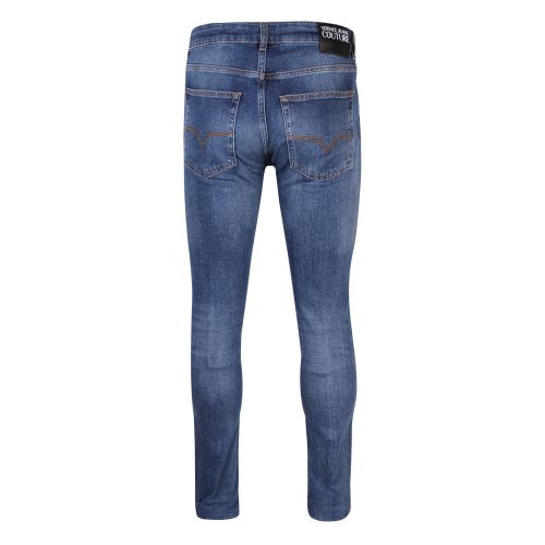 Mens Indigo Branded Skinny Fit Jeans 46755 by Versace Jeans Couture from Hurleys
