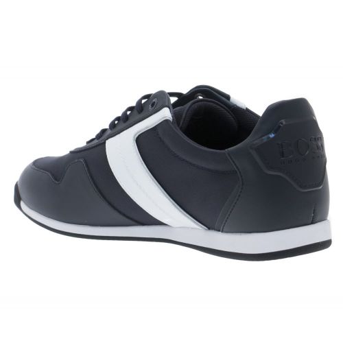 Athleisure Mens Dark Blue Maze Lowp Tech Trainers 23550 by BOSS from Hurleys