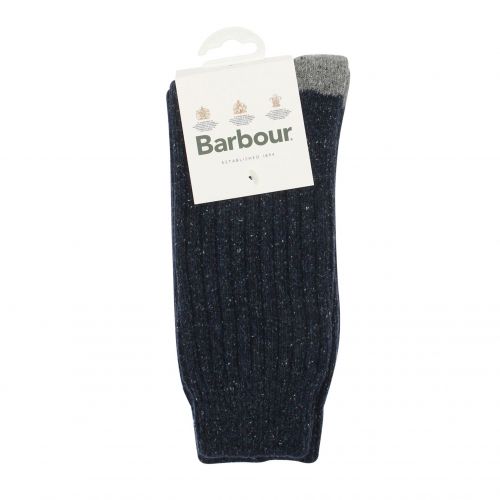 Mens New Navy Houghton Socks 79315 by Barbour from Hurleys