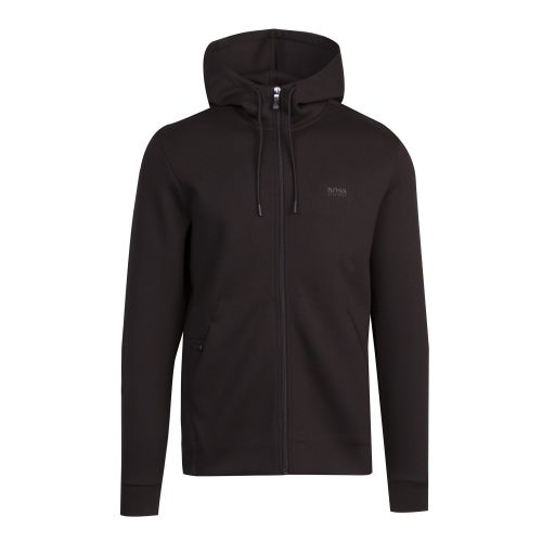 Athleisure Mens Black Saggy X Hooded Zip Through Sweat Top 51493 by BOSS from Hurleys