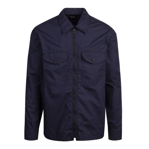Casual Mens Dark Blue Lovel-zip 7 Overshirt 83755 by BOSS from Hurleys