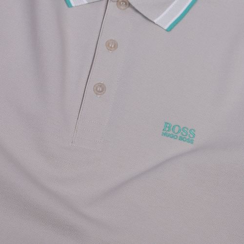 Athleisure Mens Ecru Paddy Regular Fit S/s Polo Shirt 42494 by BOSS from Hurleys