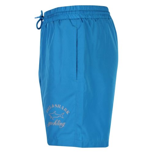 Mens Turquoise Branded Logo Swim Shorts 54075 by Paul And Shark from Hurleys