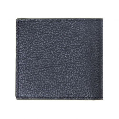 Mens Black Grain Leather Bifold Wallet 79345 by Barbour from Hurleys