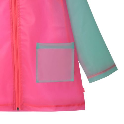 Girls Pink Transparent Raincoat 85191 by Billieblush from Hurleys
