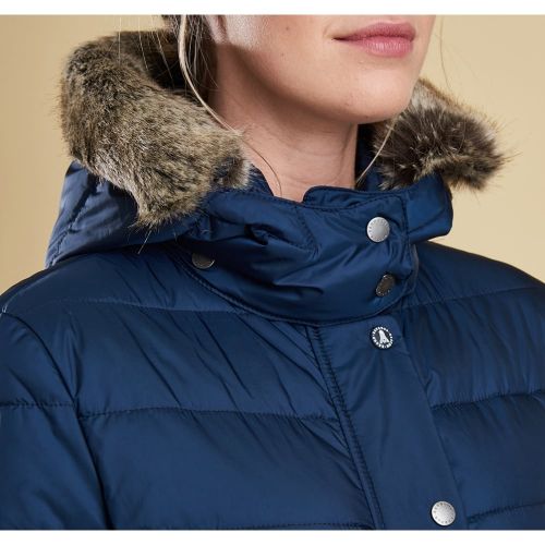 Lifestyle Womens French Navy Shipper Quilted Jacket 12473 by Barbour from Hurleys
