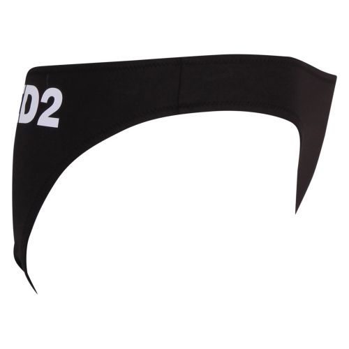 Womens Black Back Logo Swim Briefs 58941 by Dsquared2 from Hurleys