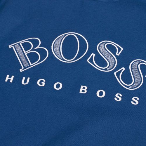 Athleisure Mens Blue Salbo Crew Sweat Top 57067 by BOSS from Hurleys