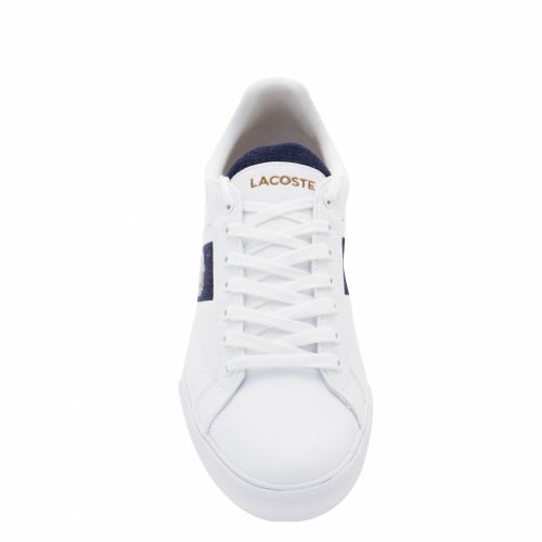 Mens White & Tan Fairlead Trainers 33823 by Lacoste from Hurleys
