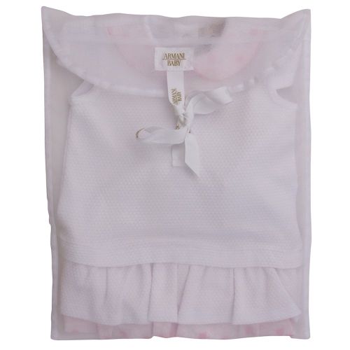 Baby White Dress Romper 6246 by Armani Junior from Hurleys