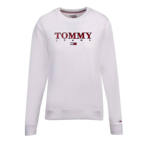 Womens White Essential Logo Sweat Top 52866 by Tommy Jeans from Hurleys