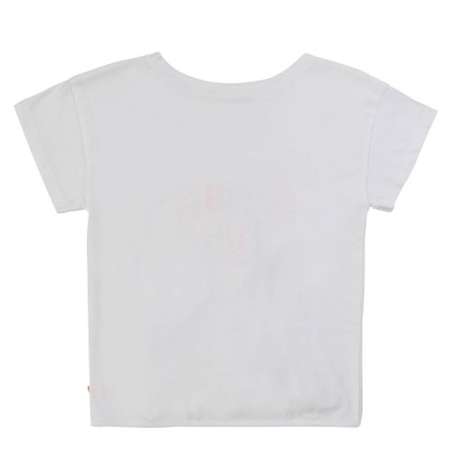 Girls White Miami Fun S/s T Shirt 55750 by Billieblush from Hurleys