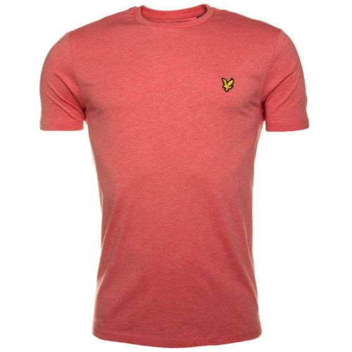 Mens Terracotta Marl Crew S/s Tee Shirt 56601 by Lyle and Scott from Hurleys