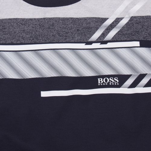 Athleisure Mens Navy Teep 1 Stripe Detail S/s T Shirt 51456 by BOSS from Hurleys