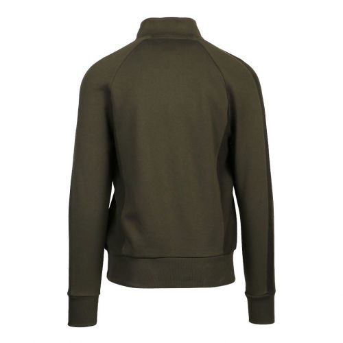 Mens Hunting Green 1/2 Zip Through Sweat Top 100157 by Fred Perry from Hurleys