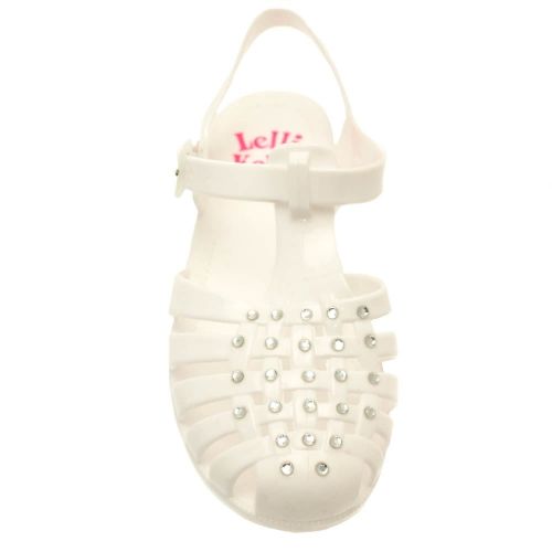 Girls White Sorrento Sandals (29-39) 44541 by Lelli Kelly from Hurleys