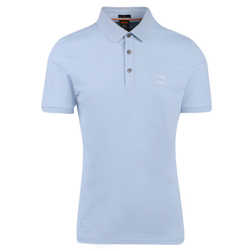 Casual Mens Light Blue Passenger S/s Polo Shirt 107144 by BOSS from Hurleys