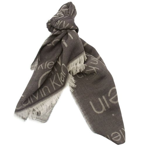 Womens Navy Logo 2 Scarf 72919 by Calvin Klein from Hurleys