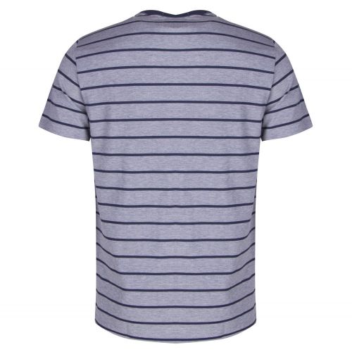 Mens Dark Carbon Oxford Stripe S/s T Shirt 21228 by Fred Perry from Hurleys