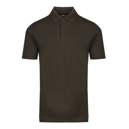 Casual Mens Open Green Picoin S/s Polo Shirt 44846 by BOSS from Hurleys