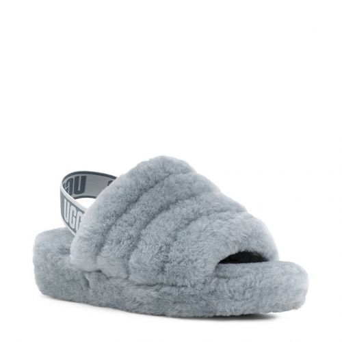 Womens Ash Fog Fluff Yeah Slide Slippers 94297 by UGG from Hurleys