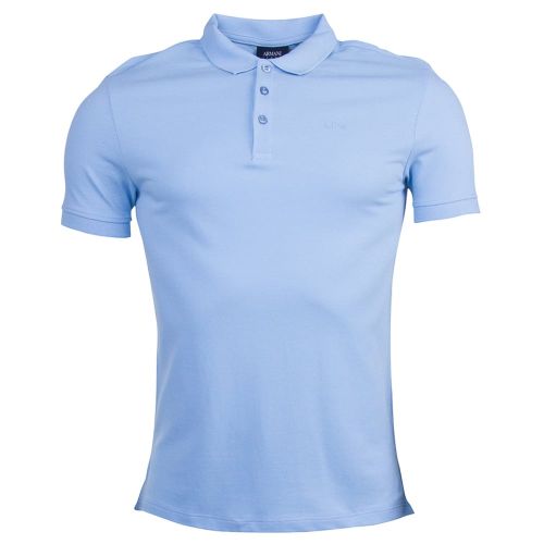 Mens Azzure Chest Logo Regular Fit S/s Polo Shirt 69613 by Armani Jeans from Hurleys