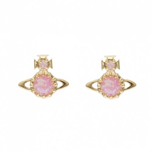 Womens Pink/Gold Latifah Iridescent Earrings 54464 by Vivienne Westwood from Hurleys