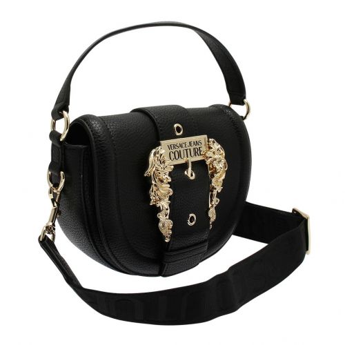 Womens Black Elegant Buckle Saddle Crossbody Bag 91817 by Versace Jeans Couture from Hurleys
