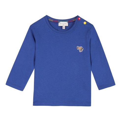 Baby Medium Blue Sebi Logo L/s T Shirt 32612 by Paul Smith Junior from Hurleys