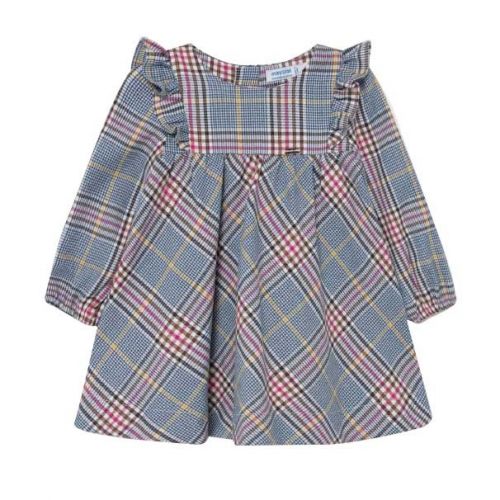 Infant Blue Plaid Check Dress 92212 by Mayoral from Hurleys