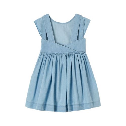 Girls Light Blue Chambray Pocket Dress 102556 by Mayoral from Hurleys
