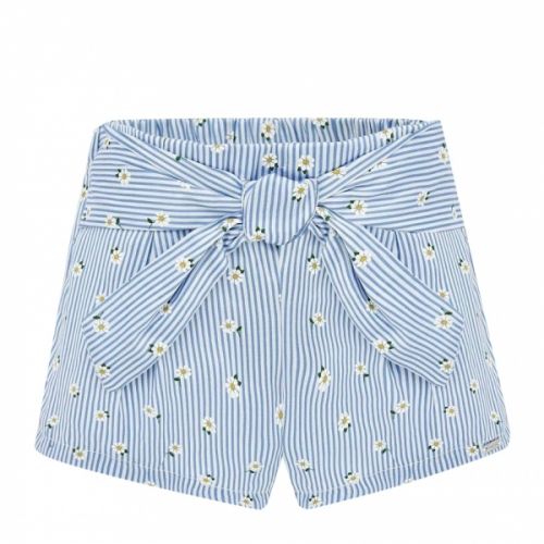 Infant Blue Daisy Stripe Shorts 58233 by Mayoral from Hurleys