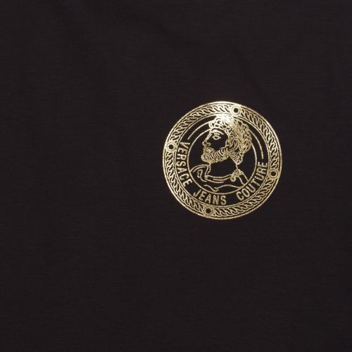Mens Black Branded Small Logo S/s T Shirt 53869 by Versace Jeans Couture from Hurleys